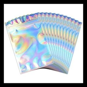 45 holographic zip lock bags